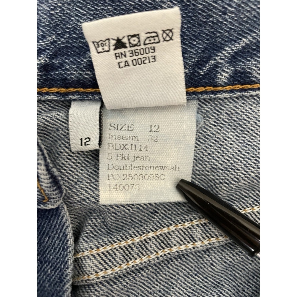 Calvin Klein Jeans Womens 12 Double Stone Wash Denim - Picture 5 of 11